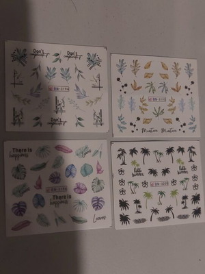 Tropical Design Nail Decals new