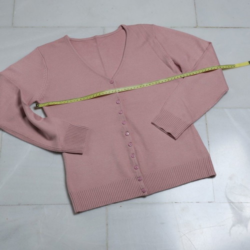 Women’s knitted set cardigan and blouse pink like new
