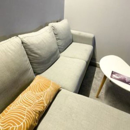 Gray 3-Seater Sofa with Chaise Used