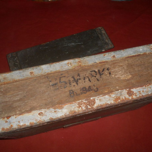 Wooden British Army WWII 1945 Ammo Box used