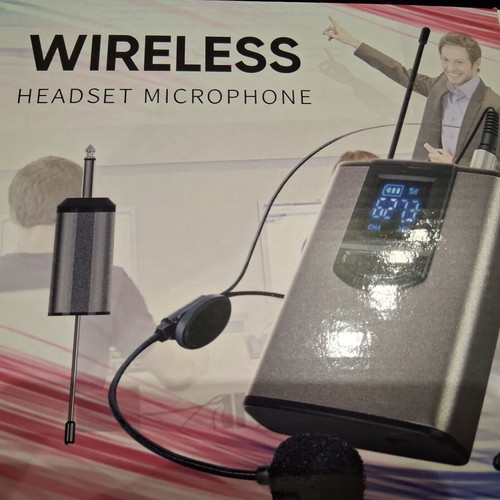 Wireless Headset Microphone for 2 Users like new with 2 Lavalier Mics