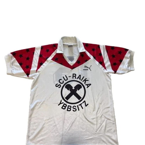Vintage 80s Puma Football Jersey Stars Print Rare Size L-XL used