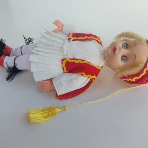 Tsolias Doll Greek Made, 1970s, new