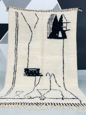 Χειροποίητο χαλί Berber 250x150εκ, φυσικό μαλλί
