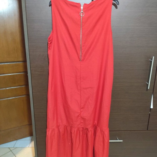 Mango women's dress red like new, size L