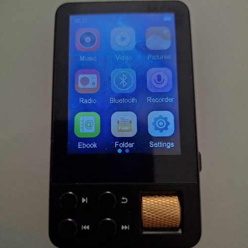 Mp3 player 32GB with 2.4" touch screen, like new, black