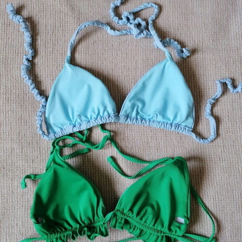 Swimwear tops 2 pcs like new, sizes M and L