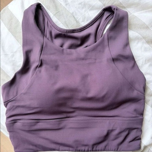 Sports Top Bustier new, elastic, size XS, dark purple