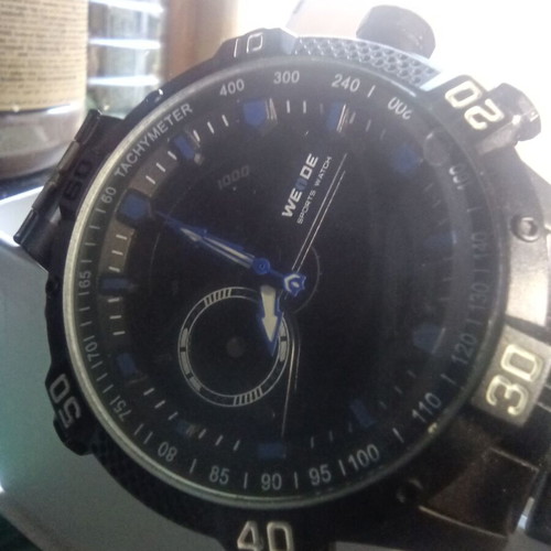 Weide men's watch like new, black and blue