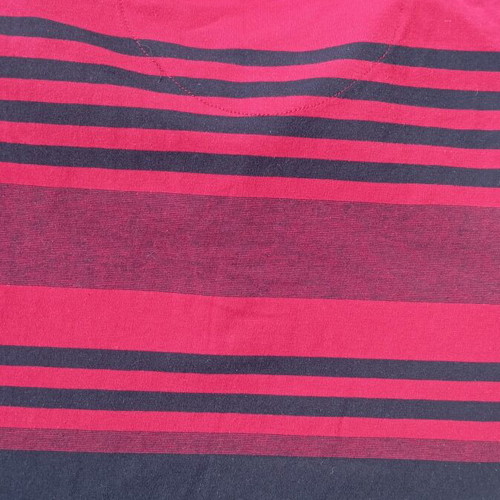Revmo men's shirt 5XL like new, black and red stripes, short sleeve