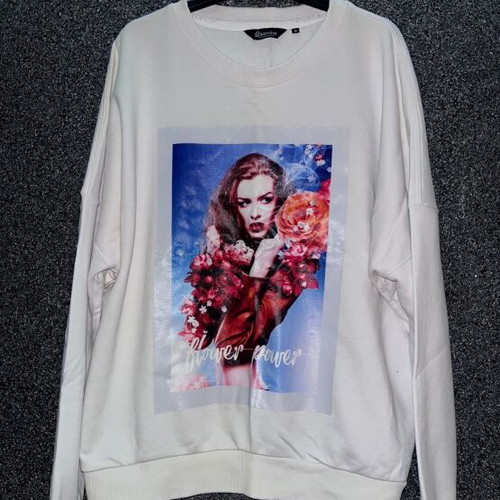 Admiral vintage sweatshirt like new, white, size M