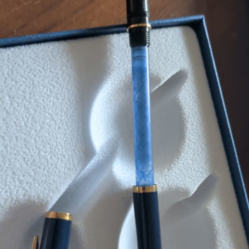 Waterman pen dark blue, new, gift set
