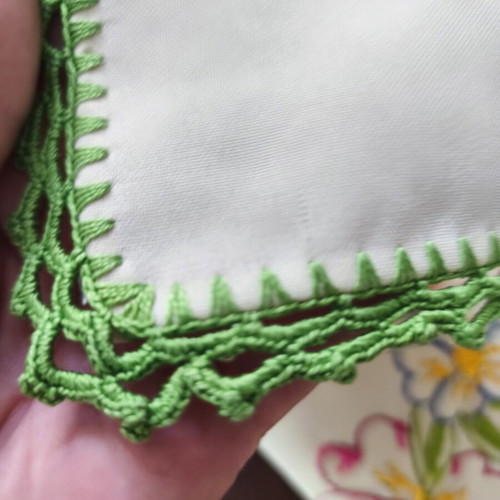Handmade embroidered tablecloth from Lefkada 80x80 cm like new