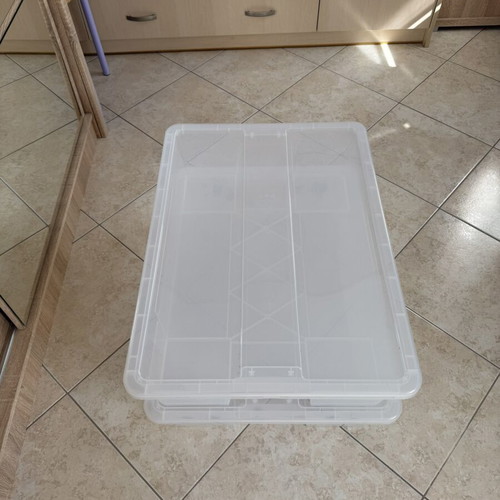 IKEA Samla storage boxes like new, set of 2, 79x57x18 cm