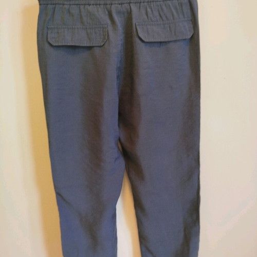 Zara gray wide-leg pants size S new modal fabric