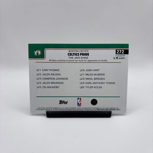 Boston Celtics Topps Flagship 2025-26 basketball card