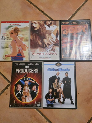 DVD collection 5 movies like new, classic and contemporary cinema