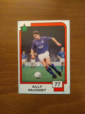 Panini Soccer Superstars 1988 Card No77 Ally McCoist used