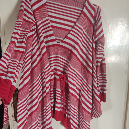 Helmi women's blouse poncho with tie