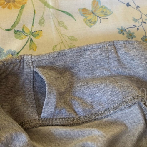 Adidas gray leggings like new with white logo print, size S