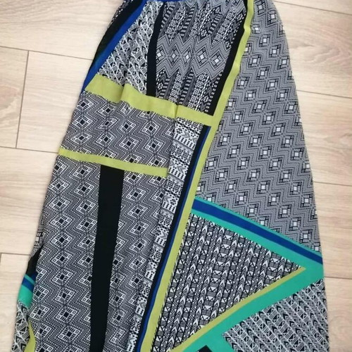 Promod long dress XS like new, gray and blue