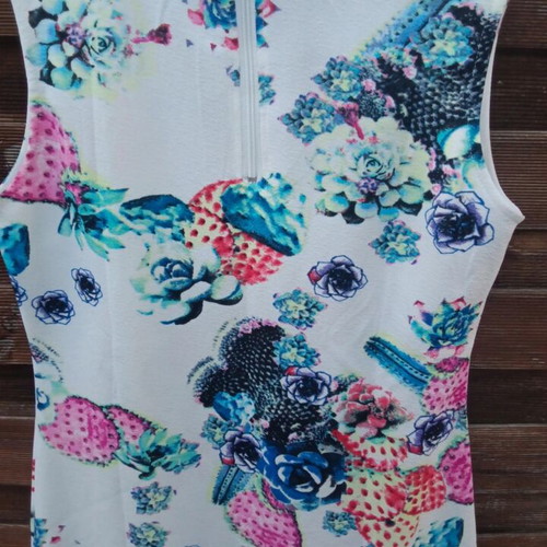 Dress size L, like new, polyester, multicolor
