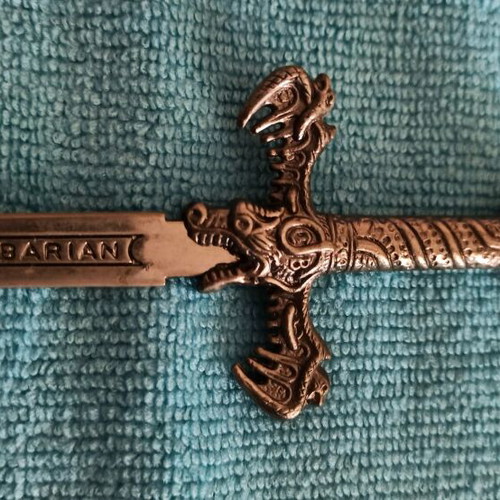 Barbarian paper cutter like new sword design