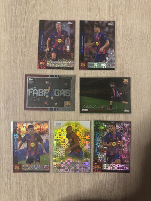Topps Barcelona inserts soccer team set 2025 new