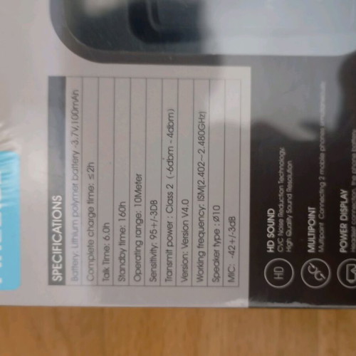 Fineblue clip on wireless headphones f980 new
