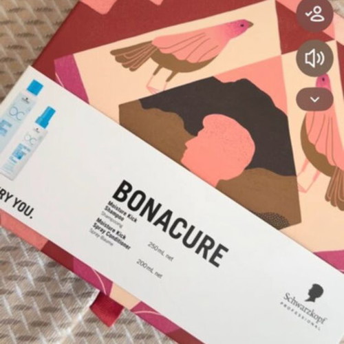 Bonacure shampoo set like new with box