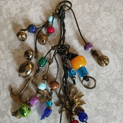 Antique hanging good luck charm used
