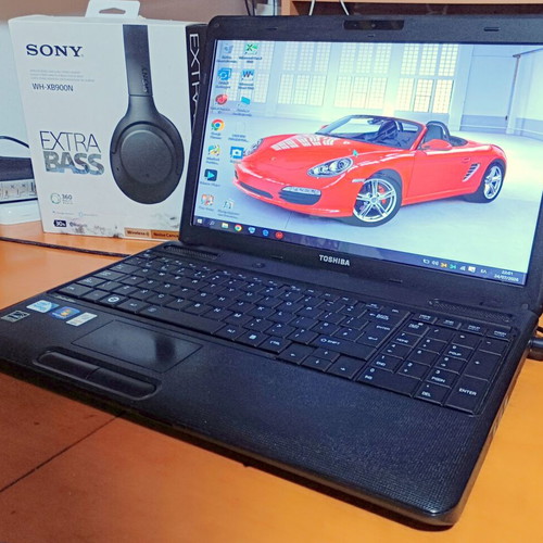 Toshiba Satellite C660 laptop used, Intel Pentium, 4GB RAM, 500GB HDD, Windows 10