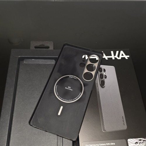 Pitaka Ultra Slim Case for Samsung S25 Ultra used, black