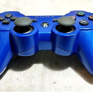 PlayStation 3 Ps3 χειριστήριο dualshock 3 sixaxis γνήσιο μπλε μεταλλικό