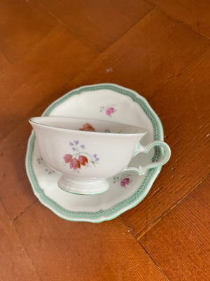 Rosenthal miniature cup and saucer, circa 1949-52