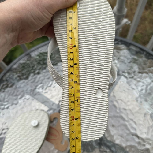 Havaianas slippers new, size 36, white and green