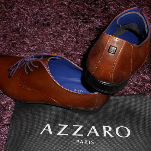 Azzaro Outino elegant brown shoes size 44 new