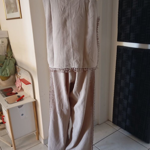 Luna cotton women's set L/XL like new, beige