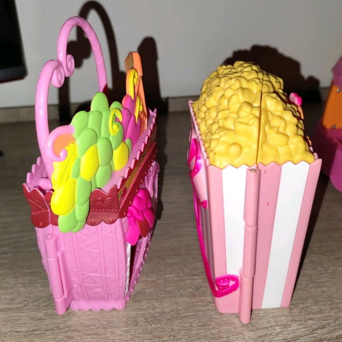 My Little Pony Grocery and Popcorn Movie Theater playsets used