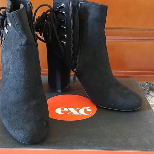 Exe suede ankle boots like new, 10 cm heel, size 36, black