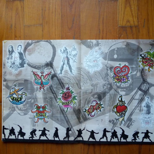 Pirates of the Caribbean sticker albums used, two issues