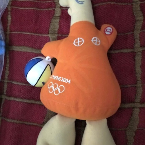 Athens 2004 Olympic Games mascots Athena and Phoebus like new with music