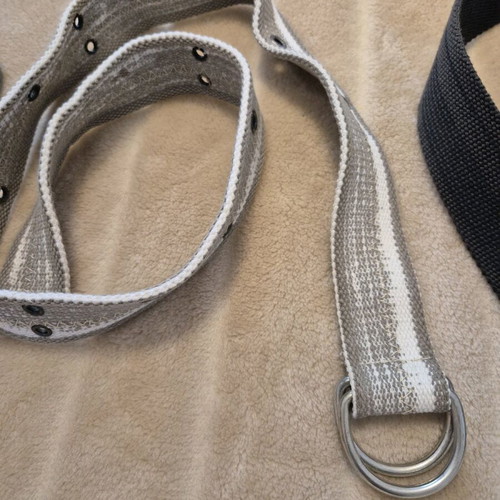 Attrattivo belt set of 3 new, gray and purple