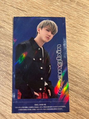 Stray Kids TOP Japanese album with Changbin holographic photocard like new
