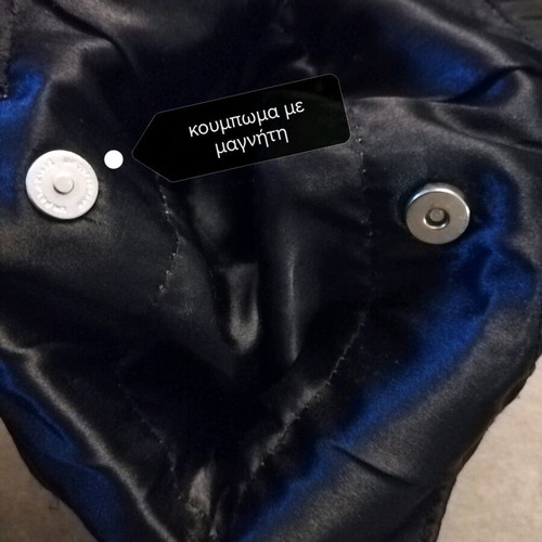 Satin hand bag like new, black with free scarf