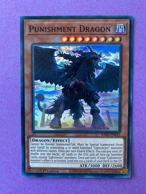 Punishment Dragon κάρτα Yu-Gi-Oh! 1st Edition σαν καινούργιο