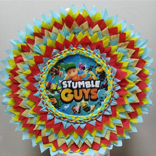 Handmade Stumble Guys round piñata made to order