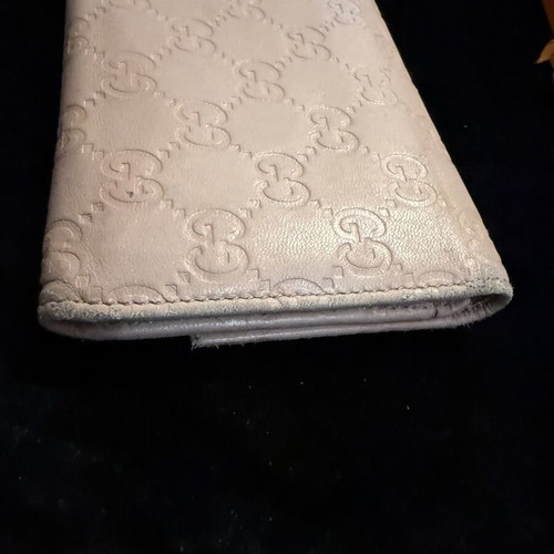 Gucci leather wallet, pale pink