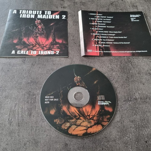 Various A Call To Irons 2 CD used, metal tribute to Iron Maiden
