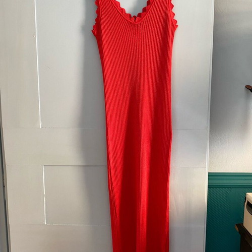 Lynne Lurex summer dress like new, red, size S